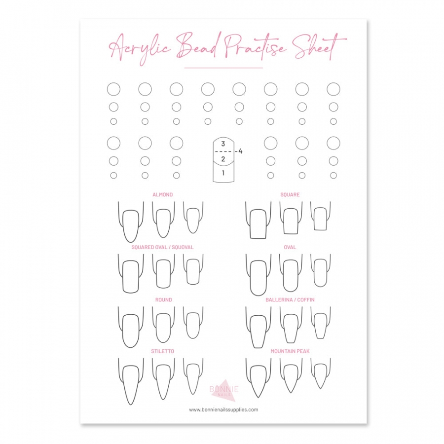 Free Printable Acrylic Nail Practice Sheet FREE Printable A Z