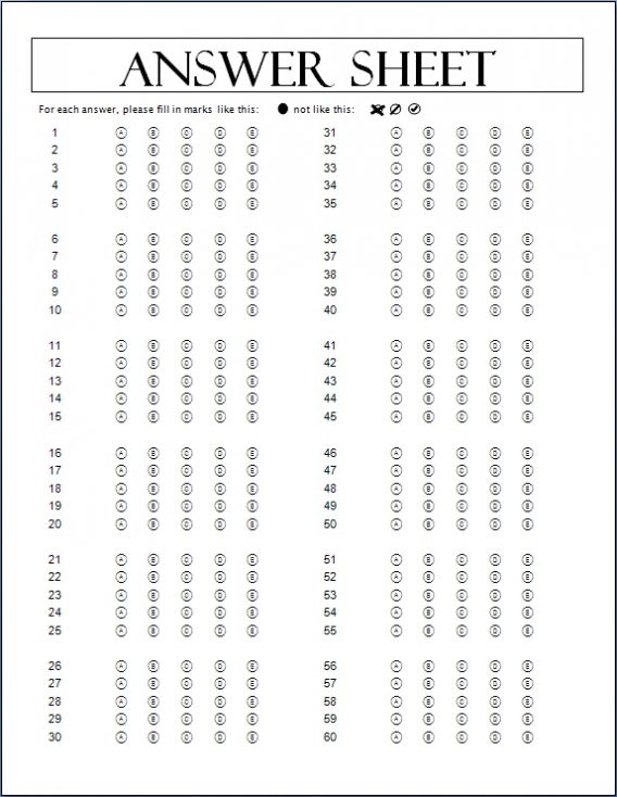 Free Printable Answer Sheet 1 100 Printable Word Searches