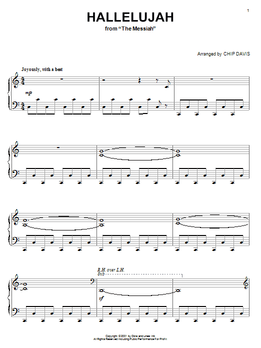 Free Printable Christmas Hallelujah Sheet Music