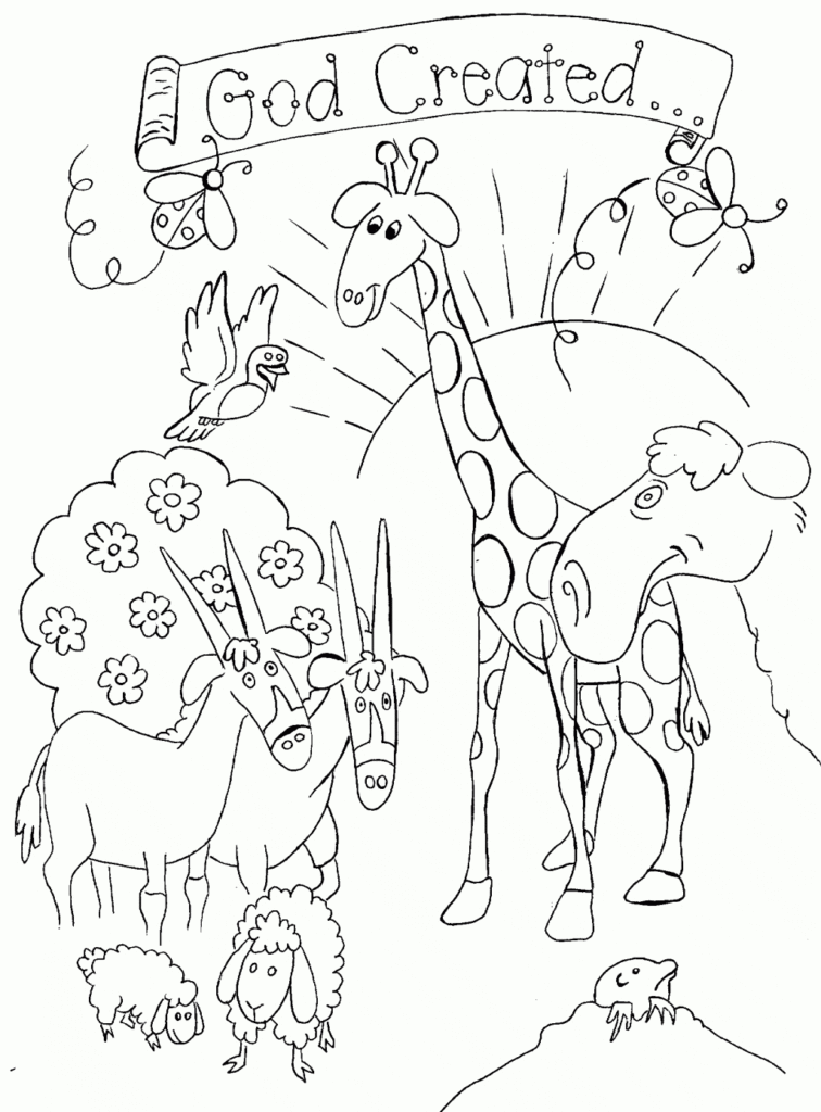 Free Printable Coloring Pages Of Creation Story Coloring Home