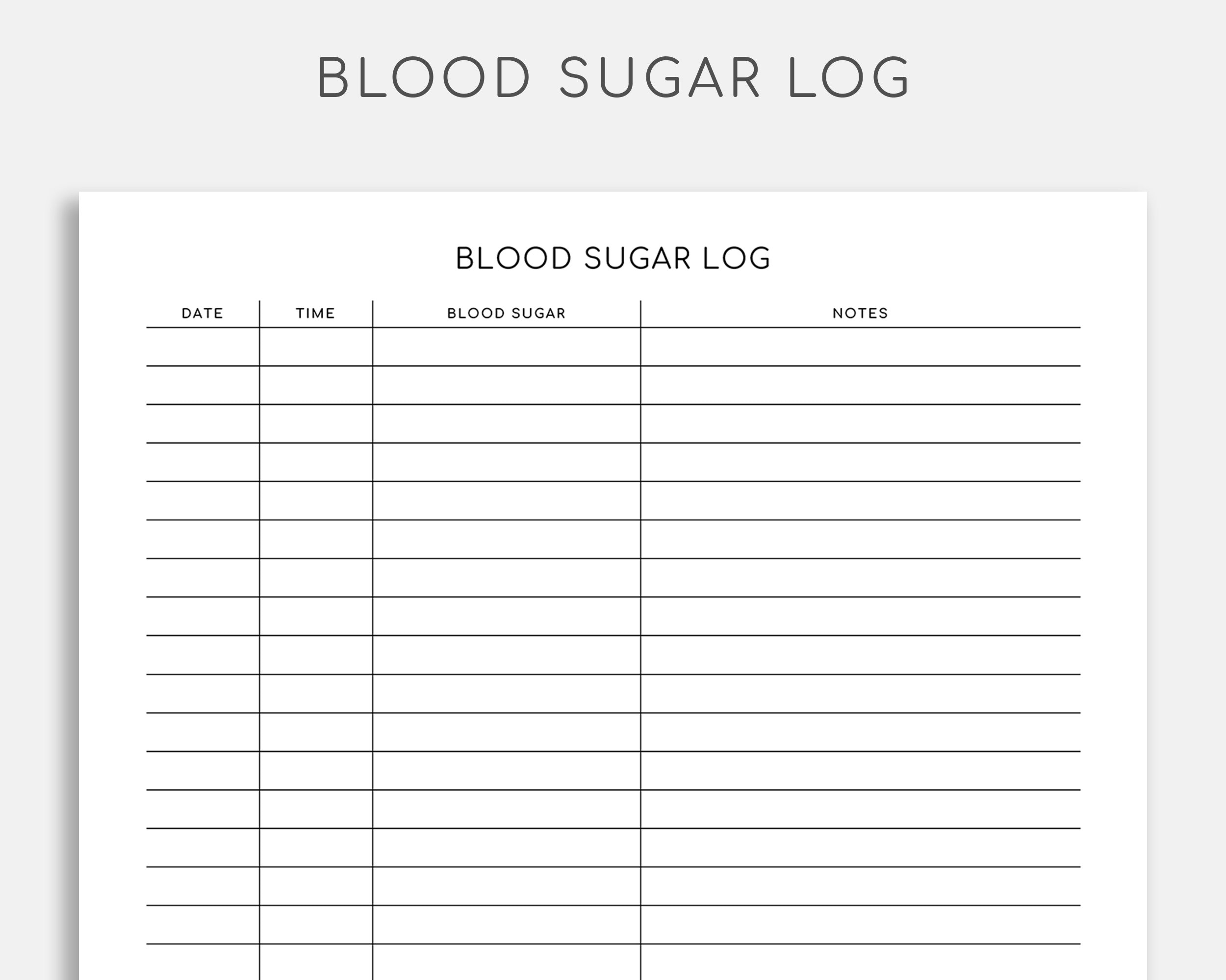 Free Printable Diabetic Log Sheets Printable Forms Free Online
