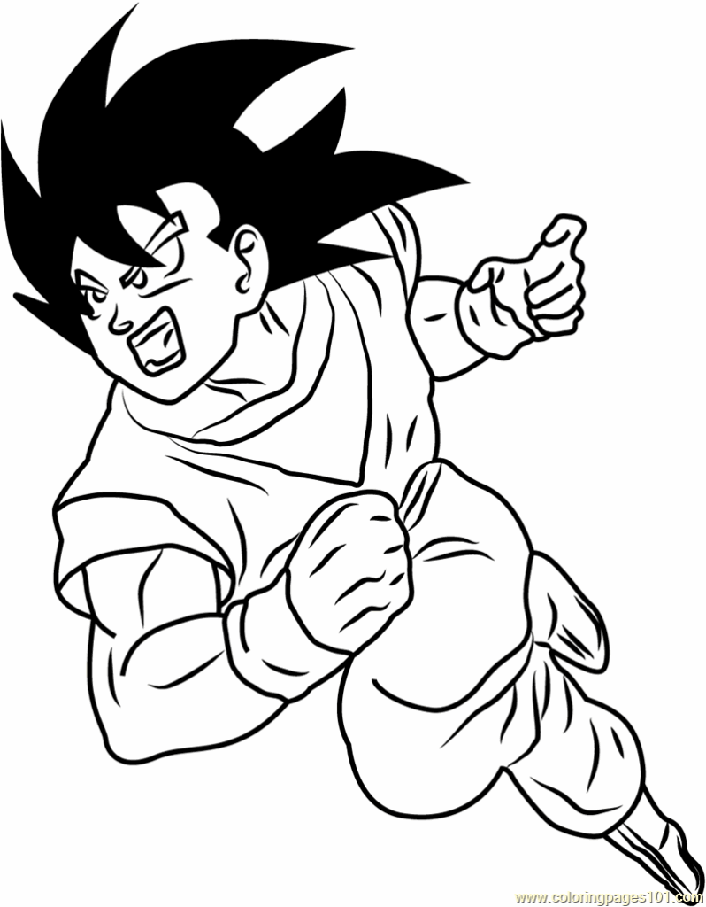 Free Printable Dragon Ball Z Coloring Sheets Dragon Ball Coloring Pages 