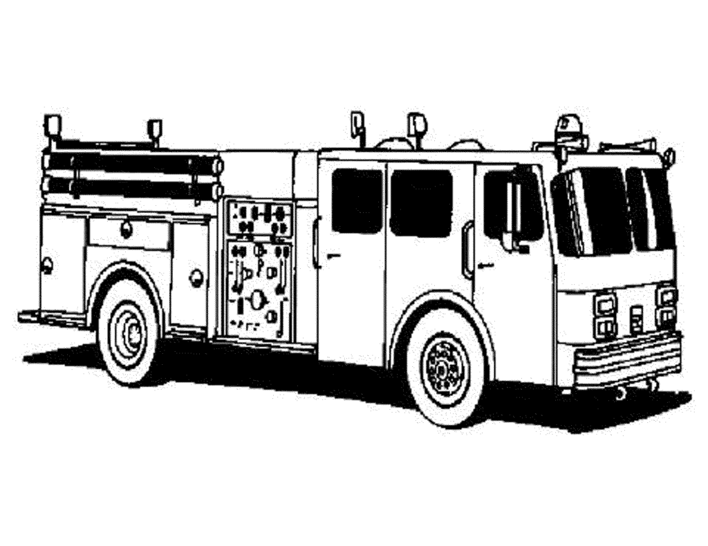 Free Printable Fire Truck Coloring Pages Coloring Home