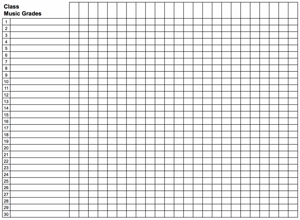 Free Printable Grading Sheets