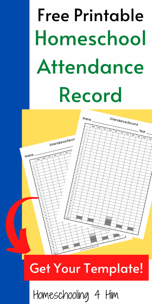 Free Printable Homeschool Attendance Sheet Printable Templates Free