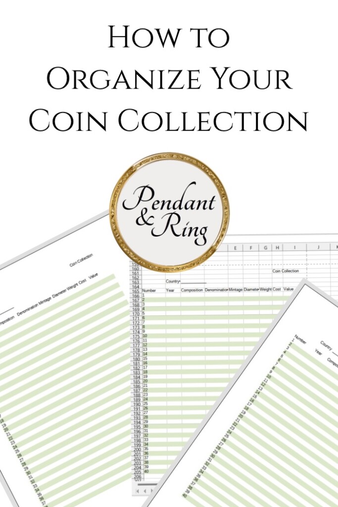 Free Printable How To Organize Your Coin Collection Pendant 