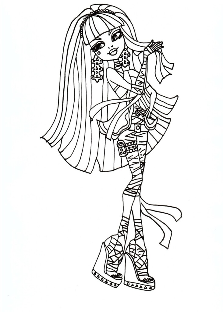 Free Printable Monster High Coloring Pages March 2013