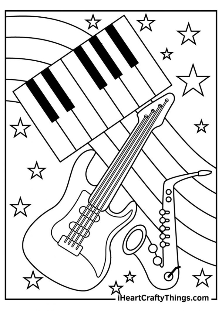 Free Printable Music Coloring Pages Printable Blank World