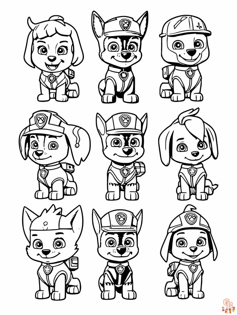 Free Printable Paw Patrol Coloring Pages Pdf Free Coloring Sheet 