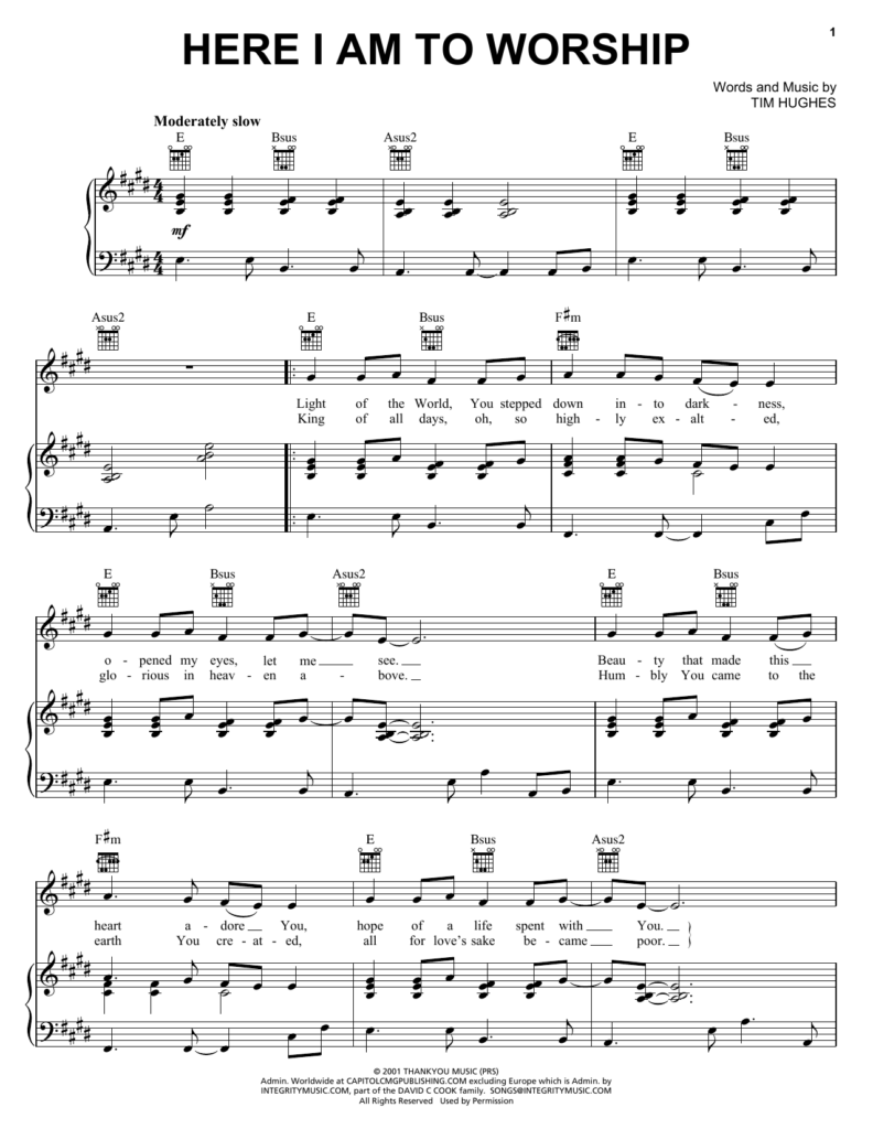 Free Printable Praise And Worship Sheet Music Free Printable Templates