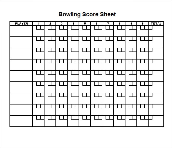 Free Printable Printable Bowling Score Sheet Printable Word Searches
