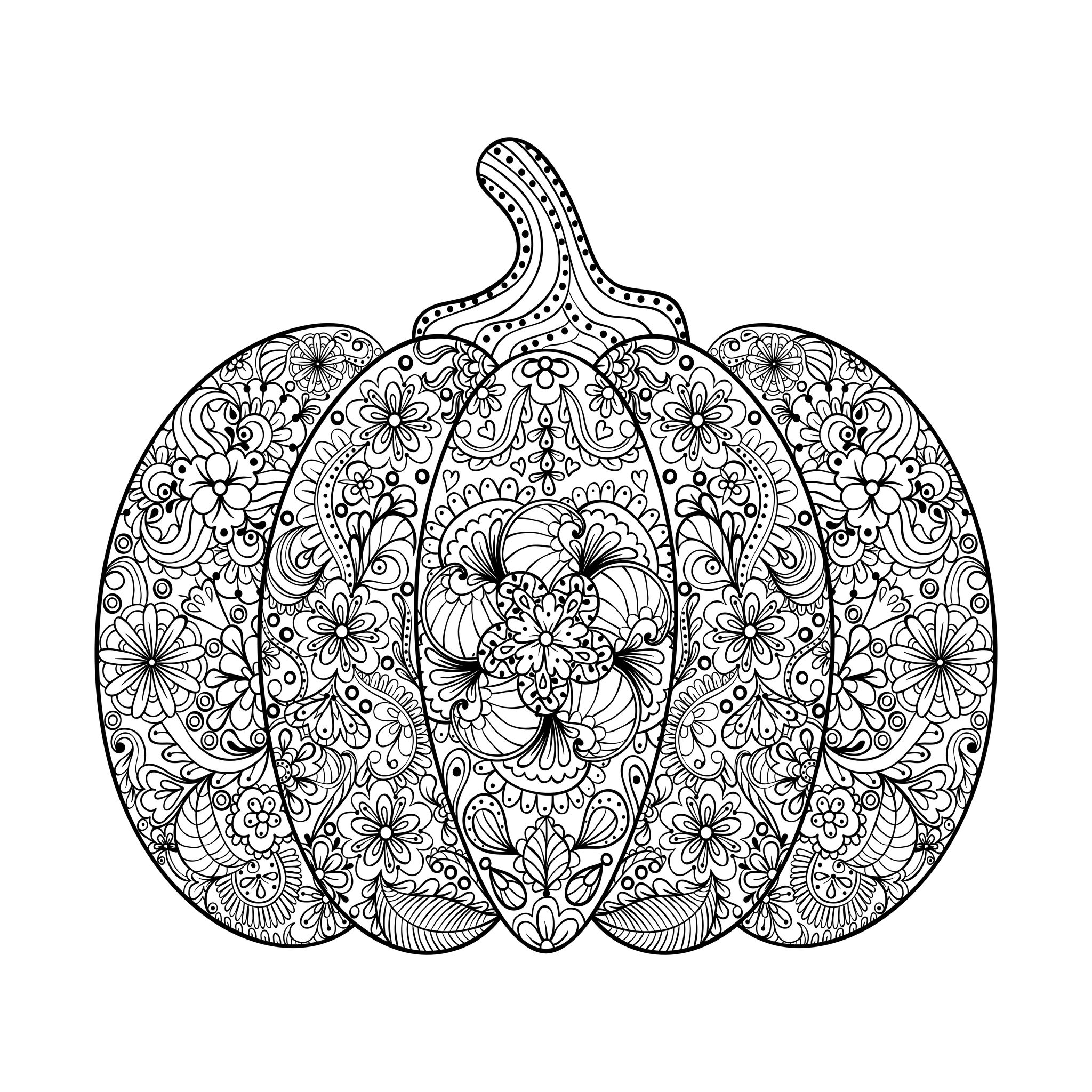 Free Printable Pumpkin Color Sheets