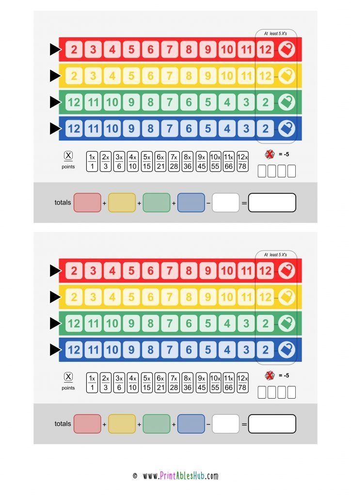 Free Printable Qwixx Score Sheet Template PDF Printables Hub