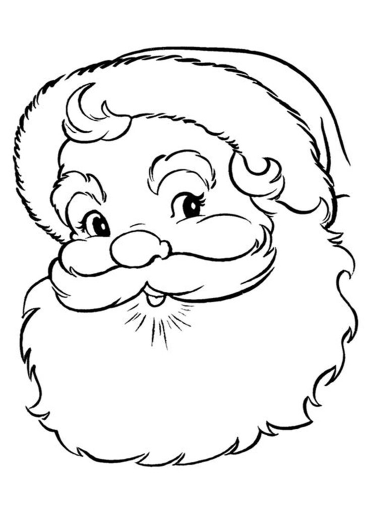 Free Printable Santa Coloring Sheets Printable And Enjoyable Learning