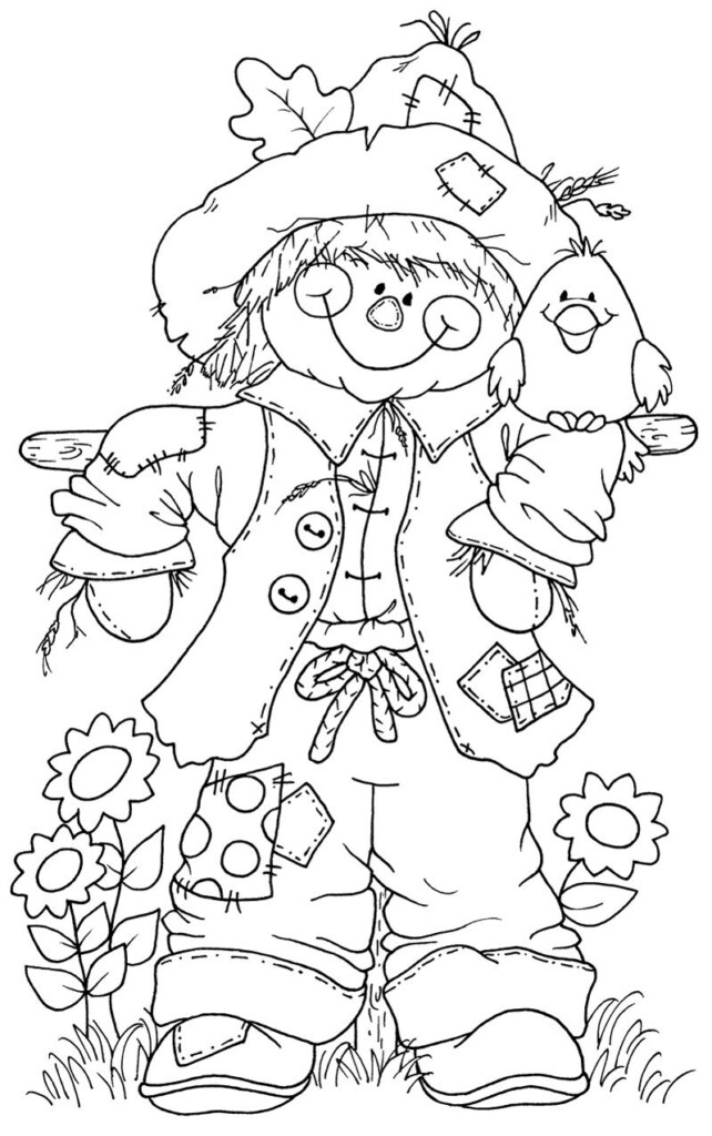 Free Printable Scarecrow Coloring Sheets Printable And Enjoyable Learning