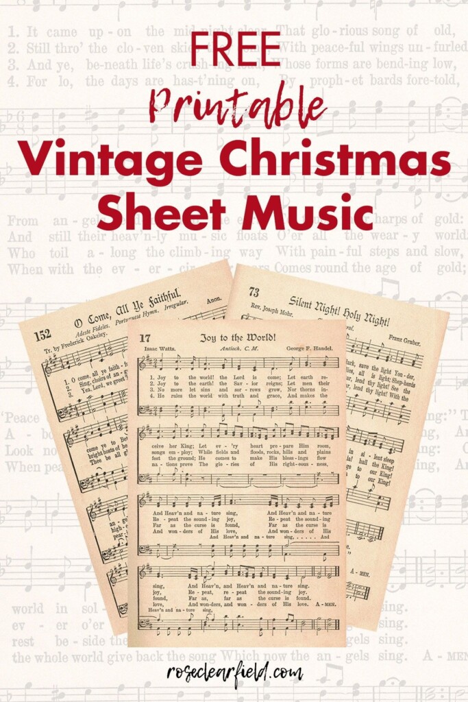 Free Printable Sheet Music For Crafts
