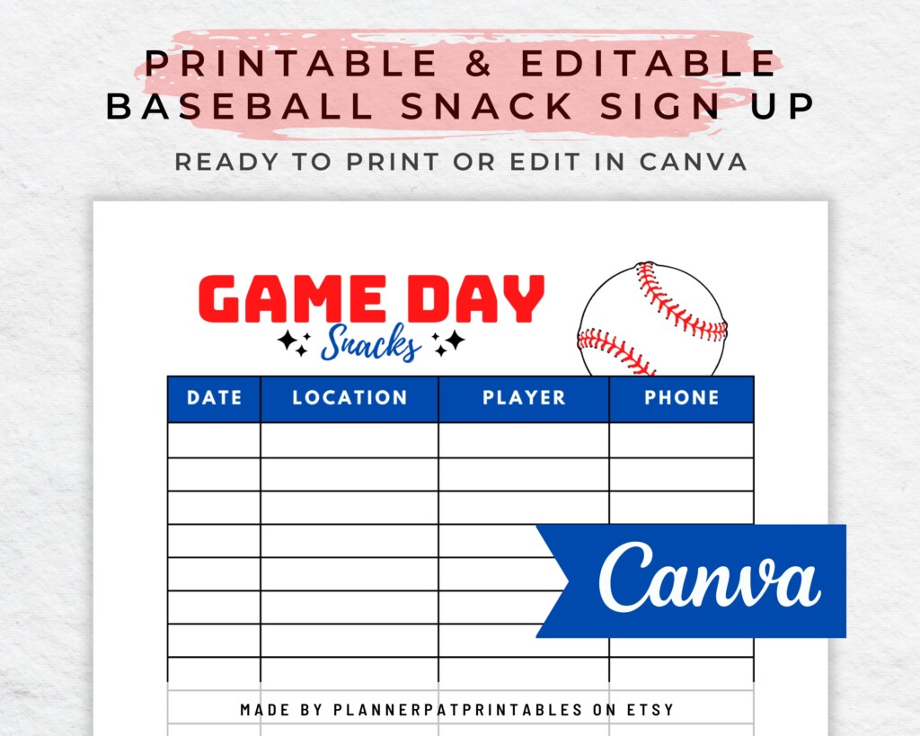 Free Printable Snack Sign Up Sheet Printable Template Vrogue co