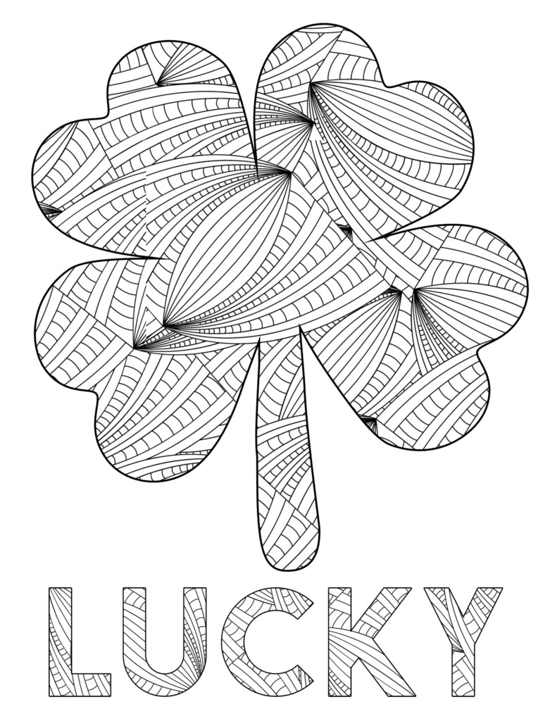 Free Printable St Patrick 39 s Day Coloring Sheets Paper Trail Design
