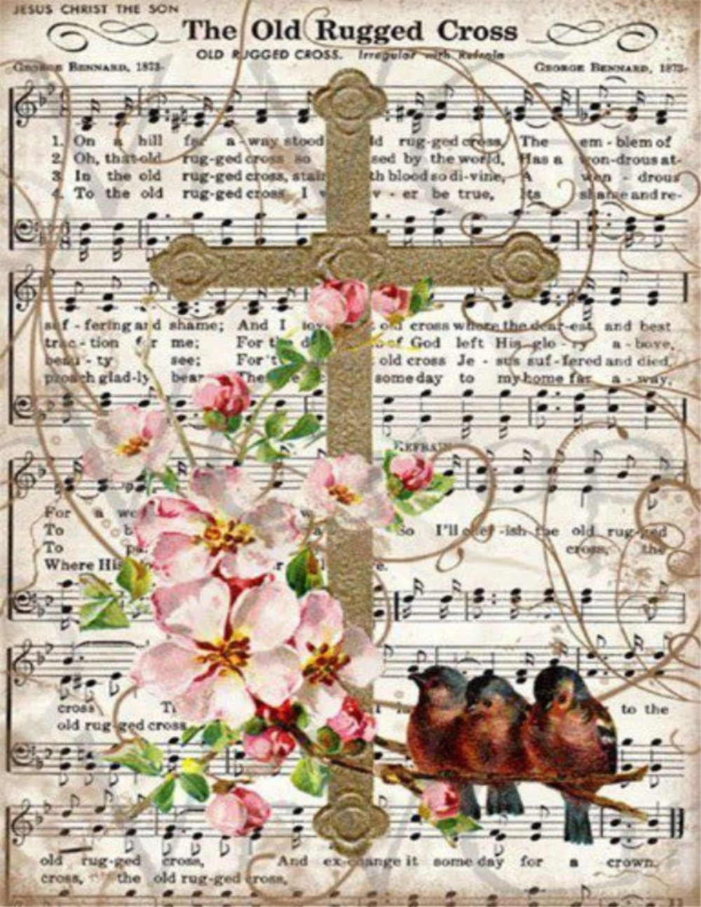 Free Printable Vintage Old Rugged Cross Sheet Music Printable New