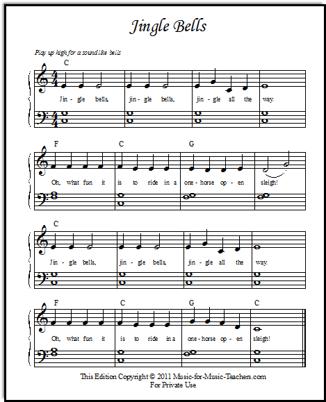 Get Free Printable Jingle Bells Sheet Music Background Bell Sheet 