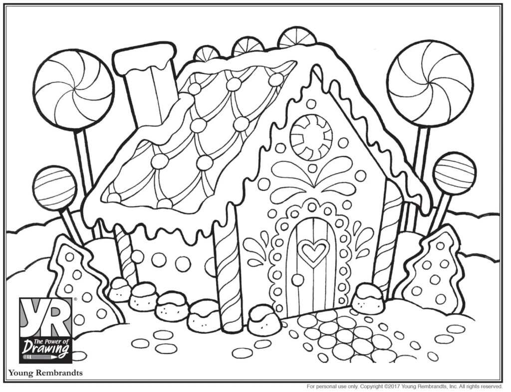 Gingerbread House Coloring Sheets Printables Printable Word Searches