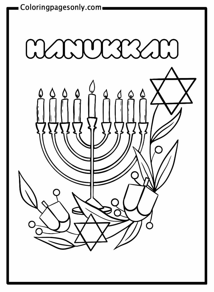 Hanukkah Sheets Coloring Page Free Printable Coloring Pages
