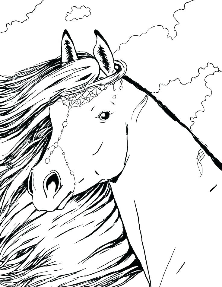 Horse Printable Coloring Sheets