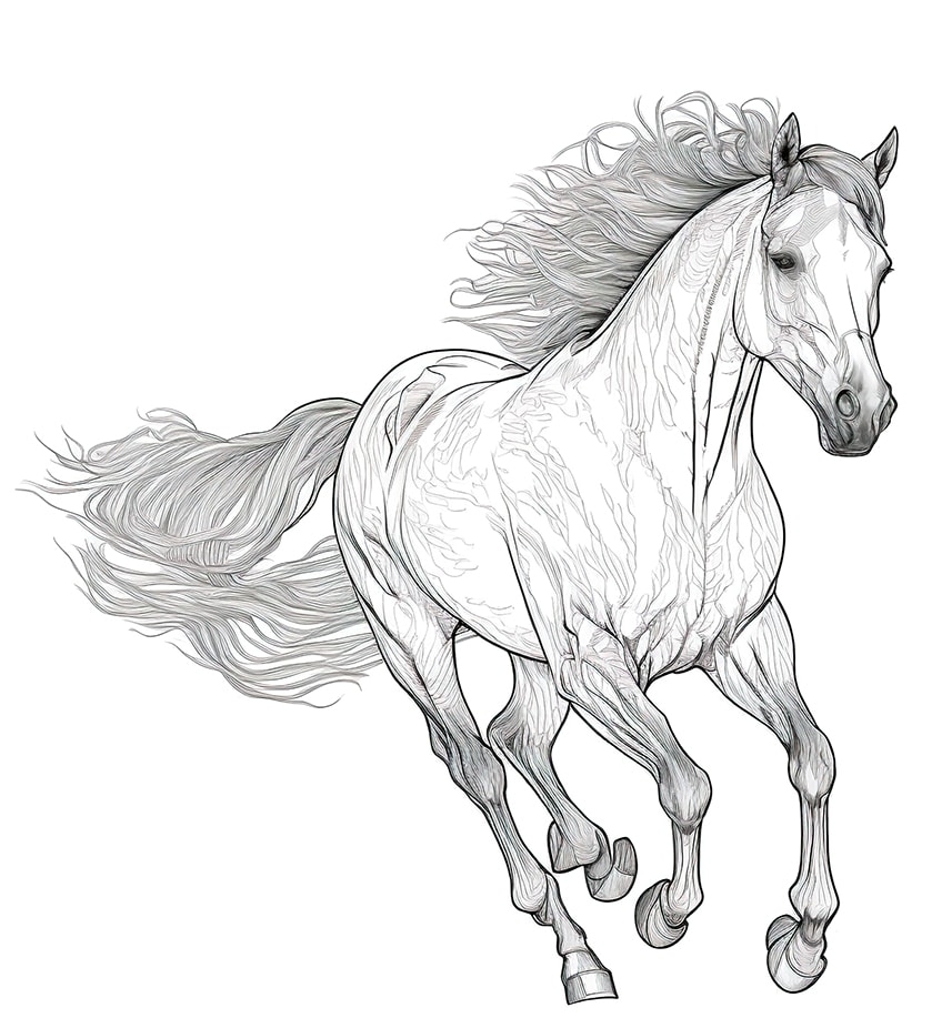 Horses Coloring Pages Free Printable Horse Coloring S Vrogue co