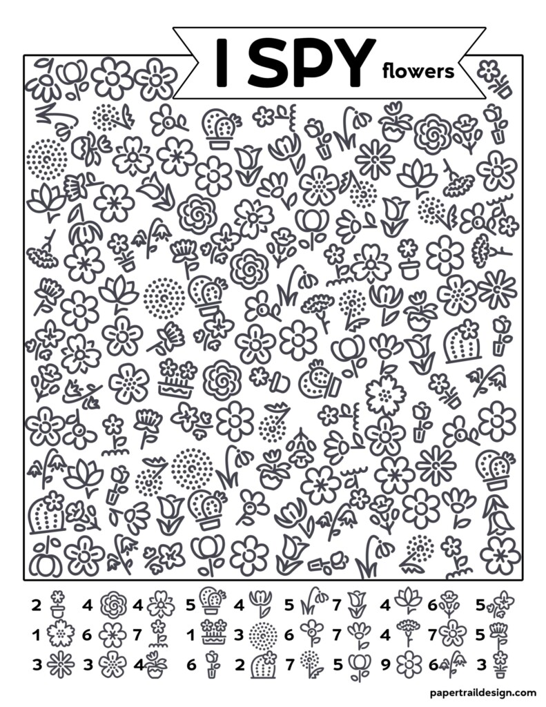 I Spy Printable Sheets