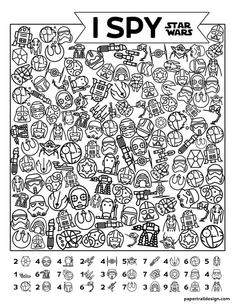 I Spy Printable Sheets