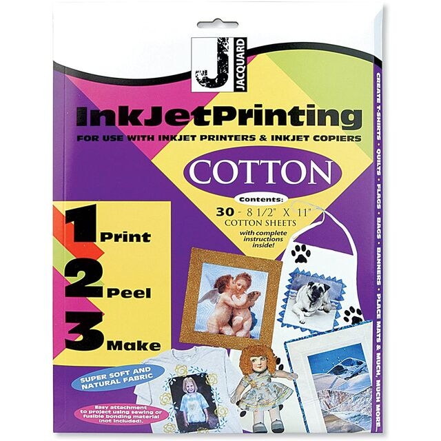Jacquard Printable Inkjet Fabric Sheets 30 