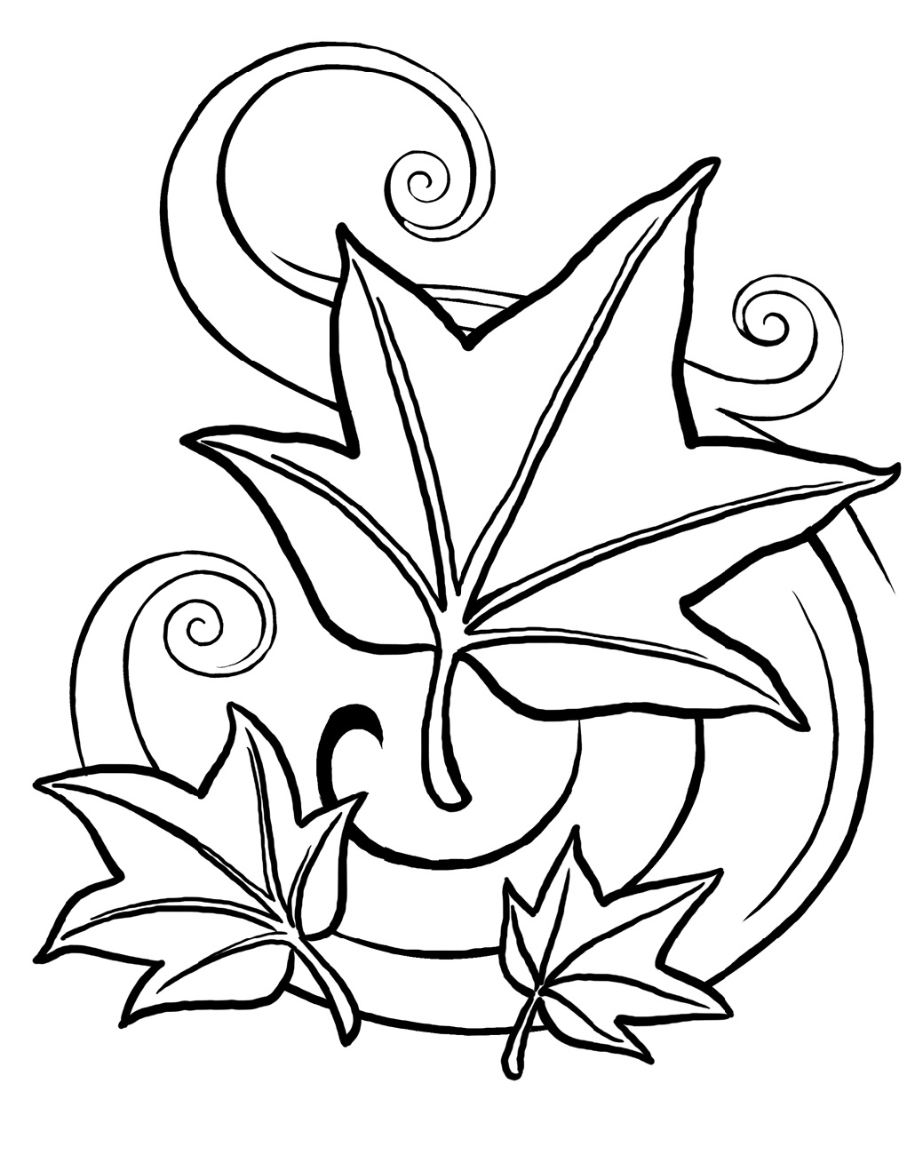 Leaf Coloring Printables 101 Activity