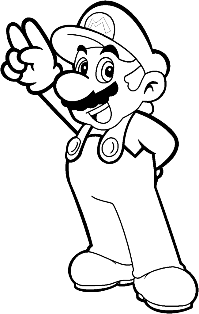 Mario Coloring Page Printable Printable Sight Words List