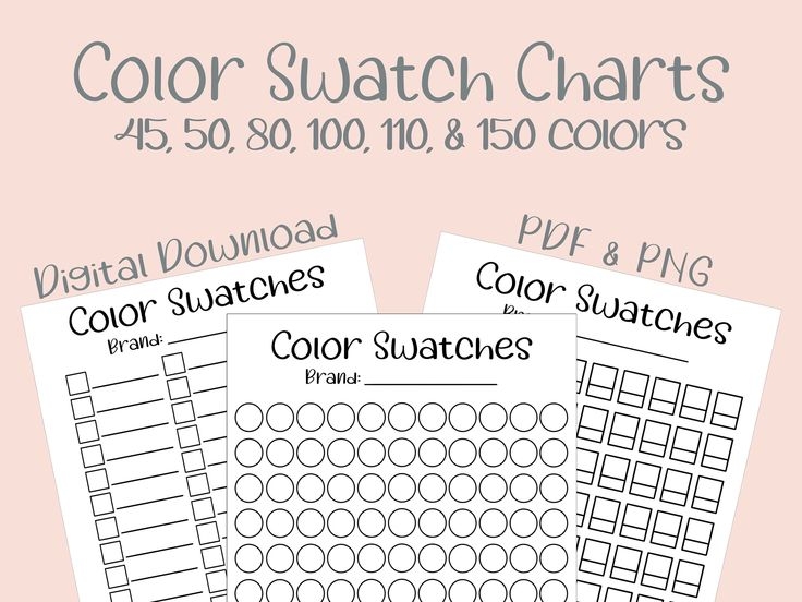 Marker Swatch Sheet Printable Printable Sight Words List