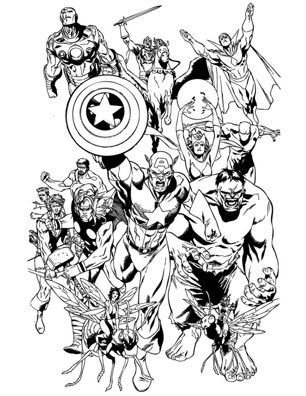 Marvel Printable Coloring Sheets