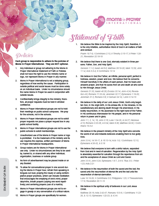 Moms In Prayer Printable Sheets