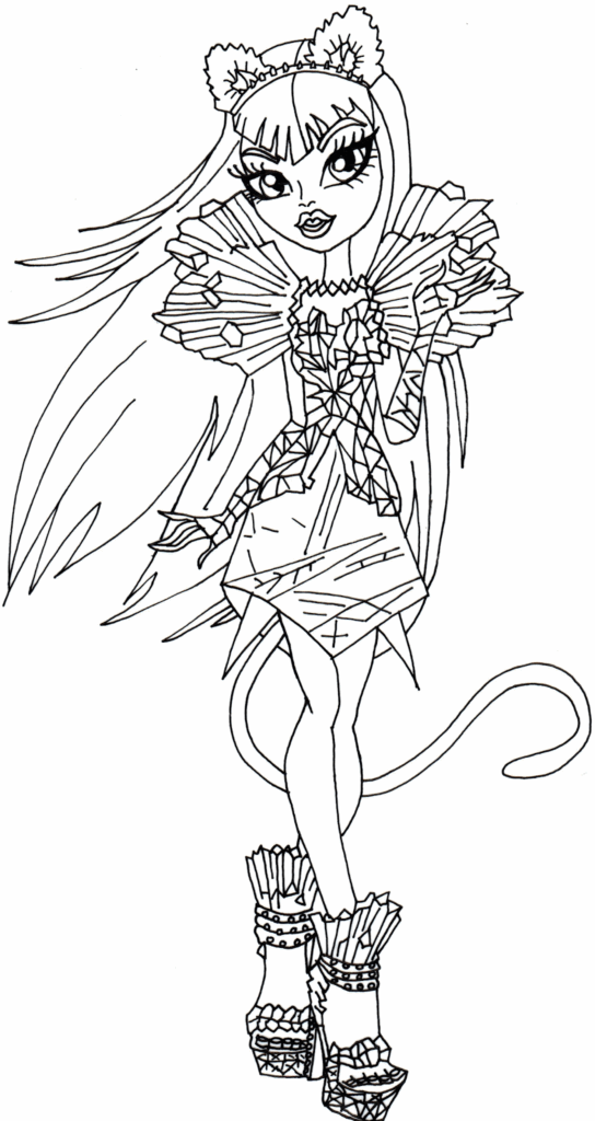 Monster High Coloring Pages Pdf Coloring Home