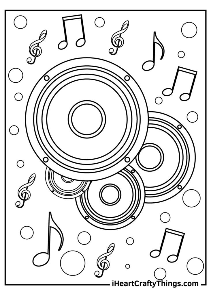 Music Coloring Sheets For Kindergarten Pdf