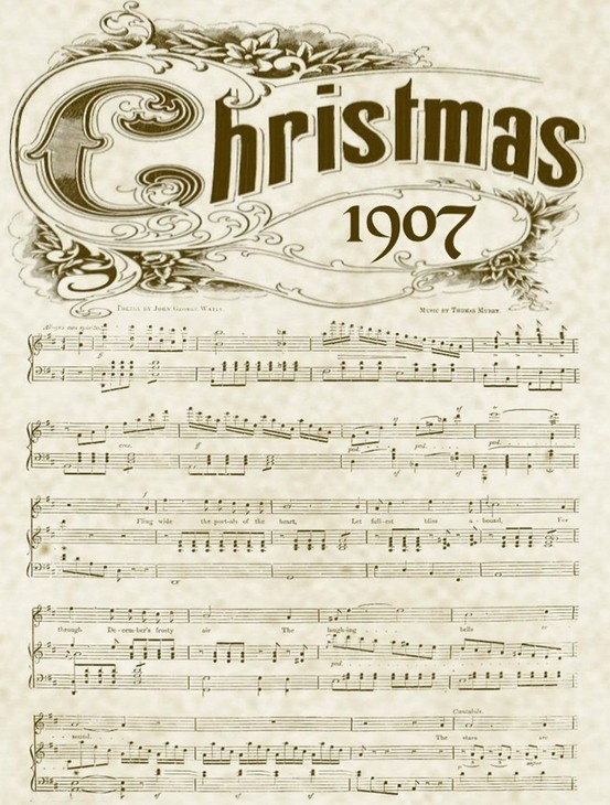 Old Fashioned Free Printable Vintage Christmas Sheet Music Printable 