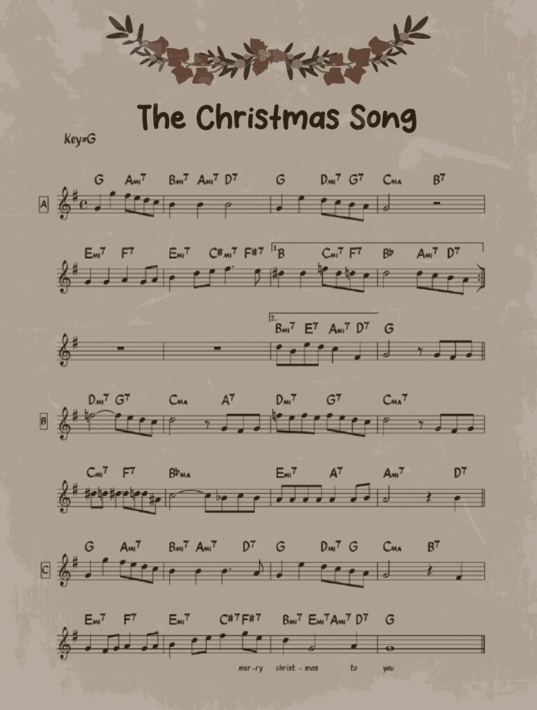 Old Free Printable Vintage Christmas Sheet Music