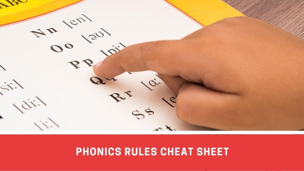 Phonics Rules Cheat Sheet Number Dyslexia