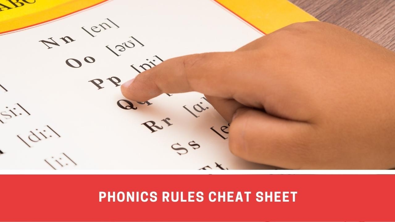 Phonics Rules Cheat Sheet Number Dyslexia