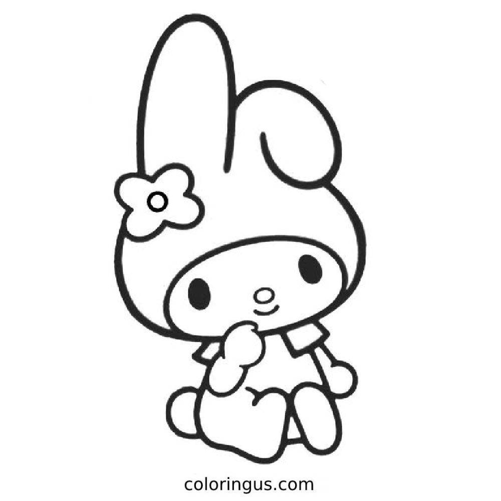 Print Sanrio Sheets Coloring Page Free Printable PDF 