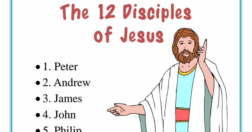 Printable 12 Disciples Activity Sheets