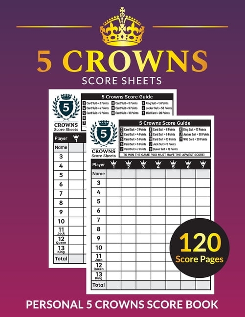 Printable 5 Crowns Score Sheet Pdf Printable Word Searches Images And 