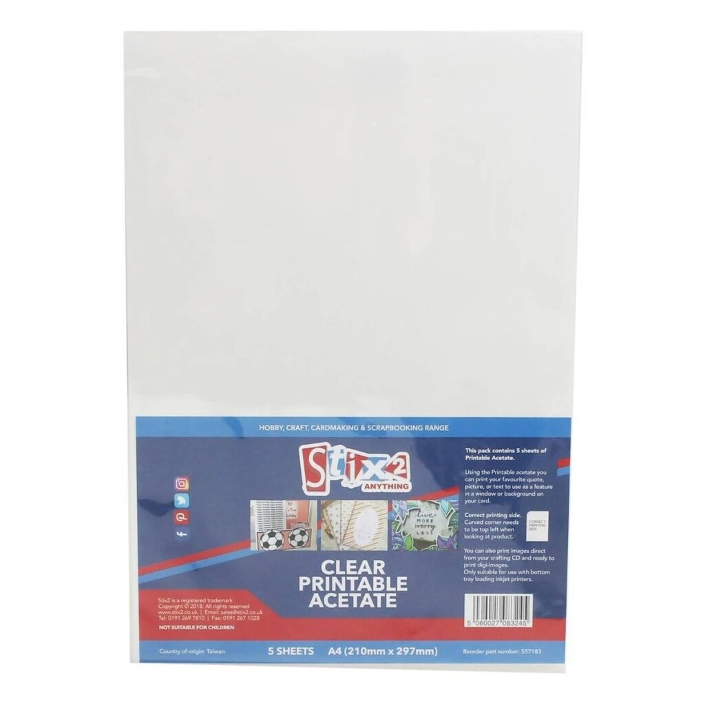 Printable Acetate Sheets