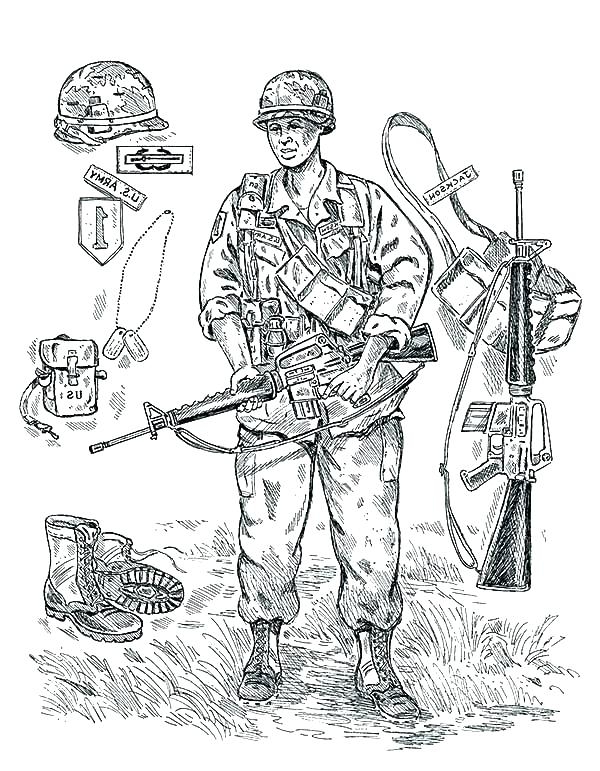 Printable Army Coloring Sheets