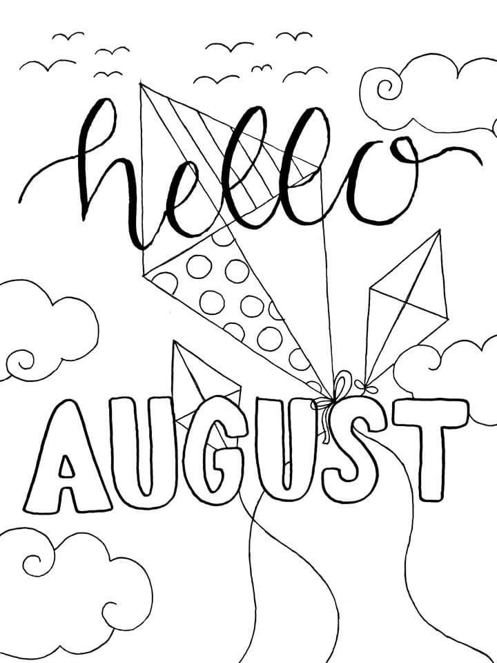 Printable August Coloring Page Pdf Coloring Sheets Fl Vrogue co