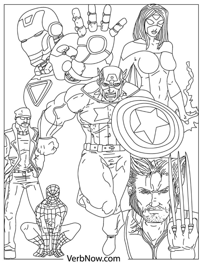 Printable Avengers Coloring Sheets Printable Calendars AT A GLANCE