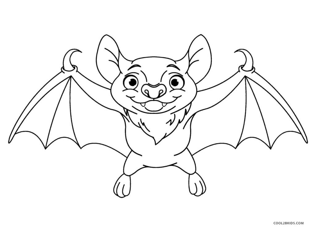 Printable Bat Coloring Pages